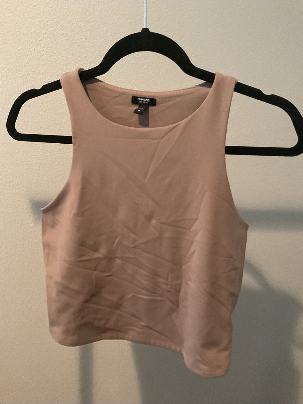 Express Women's Tan Cropped Tank